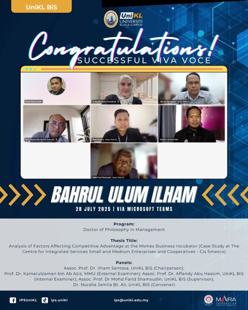 Dosen-ITB-Nobel-Lulus-PhD-dari-UniKL-Malaysia,-Teliti-Keunggulan-Kompetitif-Inkubator-UMKM