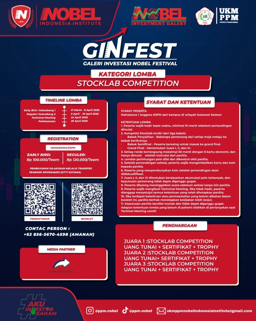 Galeri Investasi Nobel Festival 2026